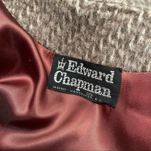 VINTAGE Edward Chapman 100% Mohair Long Peacoat 10 - Picture 12 of 12